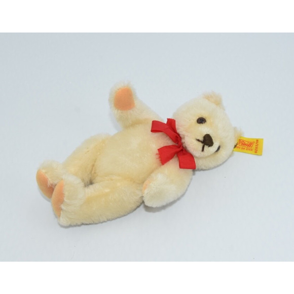 Vintage 1980's Teddy Bear Steiff Honey Mohair Jointed 0203/18 Button Tag - Picture 8 of 8